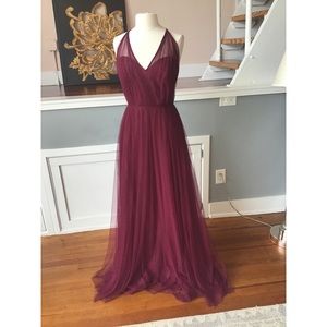 Hayley Paige Occasions style 5758 burgundy size 12